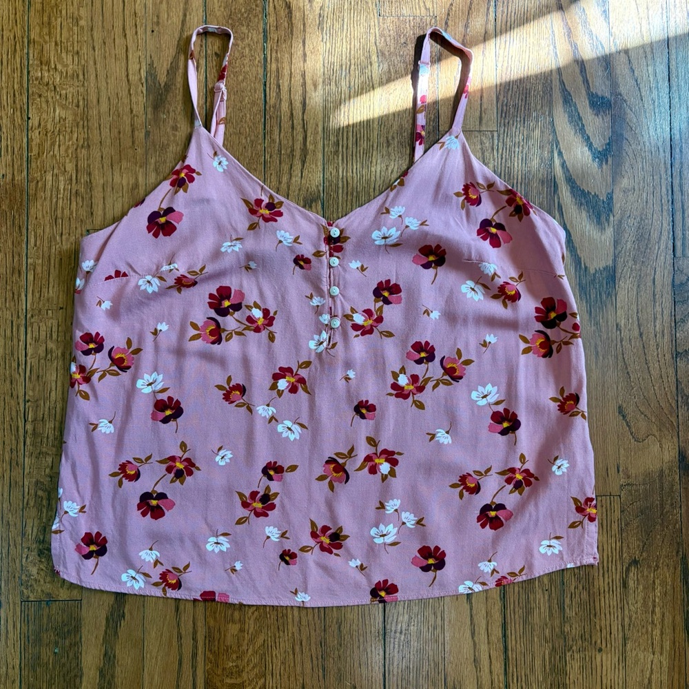 Floral Pink Cami Top
